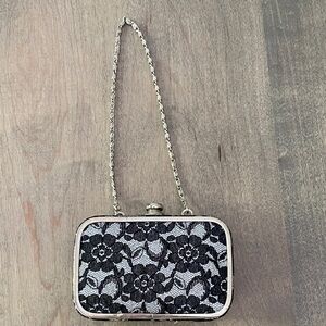 Chic Black Lace Wristlet Clutch